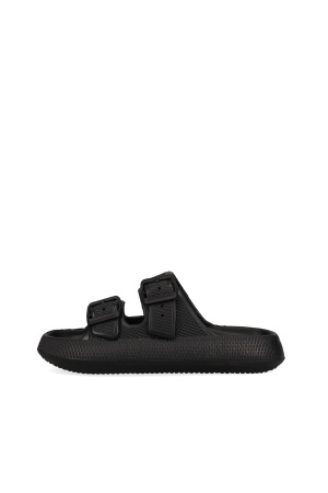 MIGATO SUNDAY HABITS BLACK chunky beach slide.100032399014