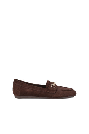 MIGATO Καφέ δερμάτινο loafer 100045601-012