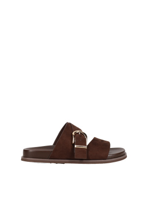 MIGATO Καφέ footbed σανδάλι  100047041-012