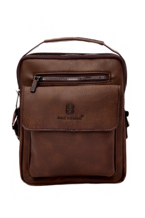 Bag to Bag Ανδρική Τσάντα Ώμου / Χιαστί Καφέ MD-1981