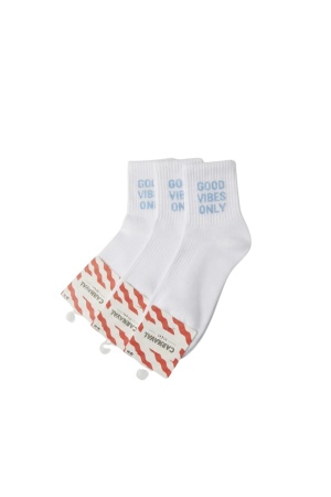 CARNAVAL SOCKS Κάλτσες τένις Good Vibes Only